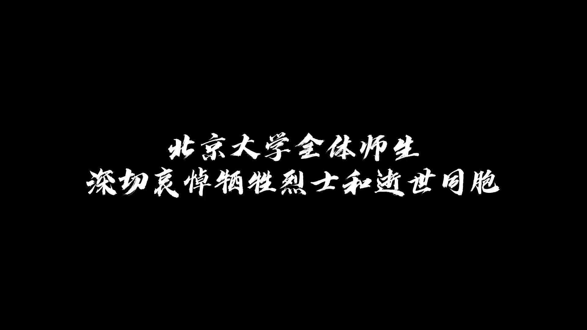 【致敬英雄,共悼逝者】北京大学清明公祭哔哩哔哩bilibili