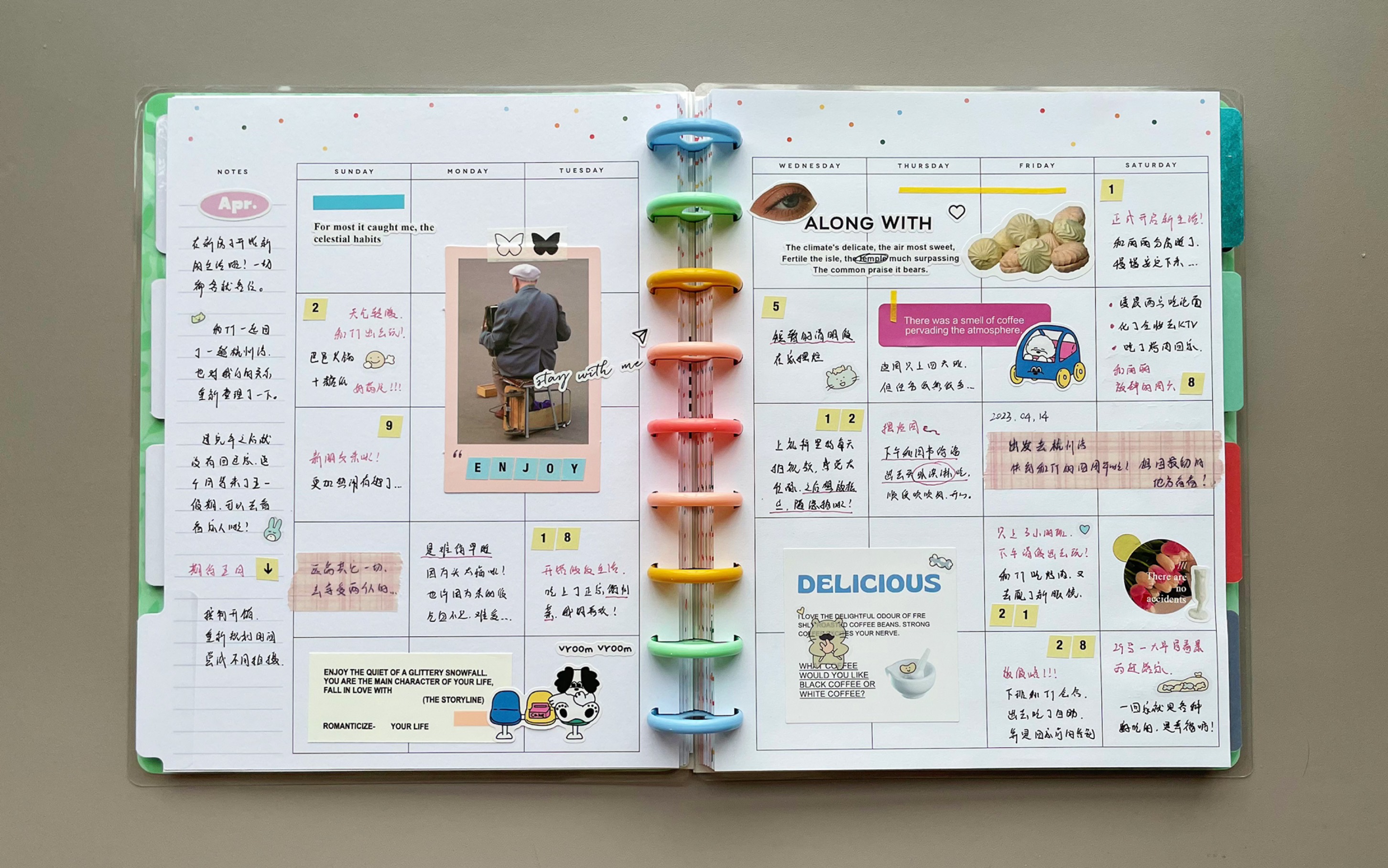 日程记录|迟到的四月告别仪式|月计划手帐