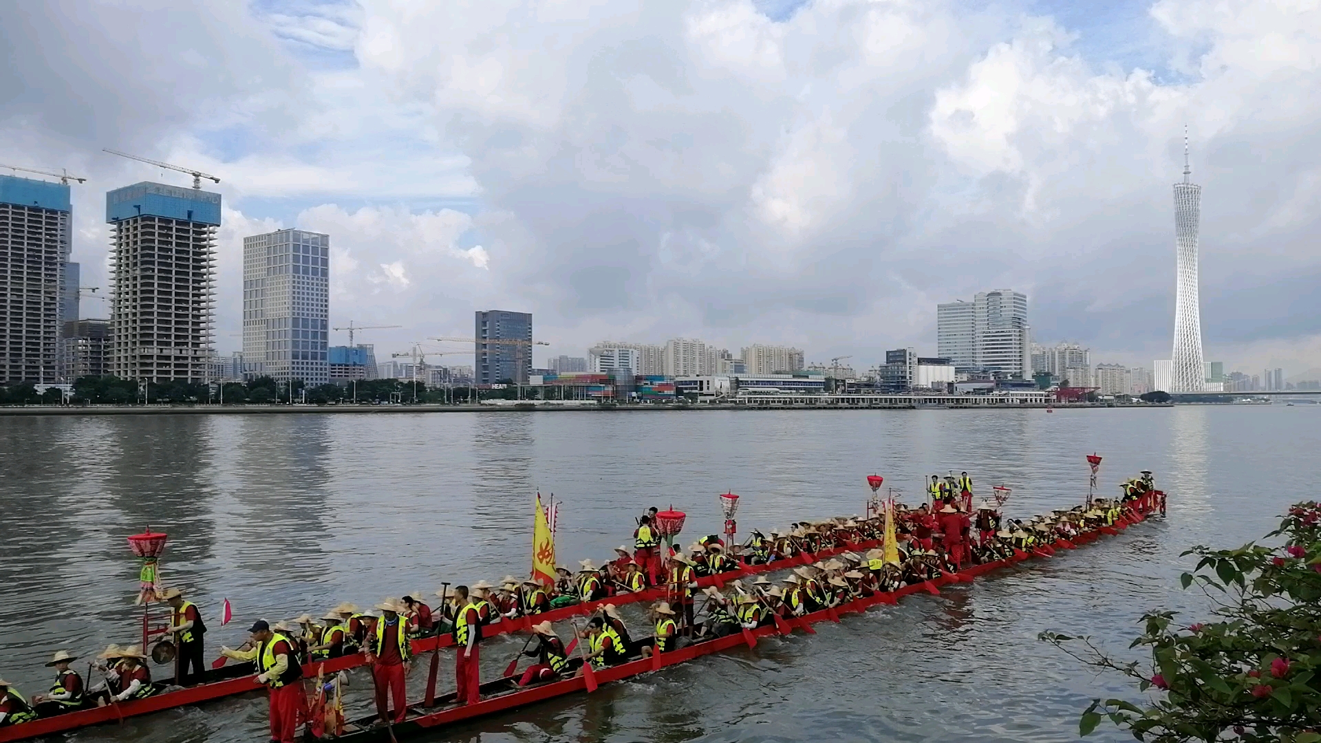 2019年广州天河潭村龙舟活动