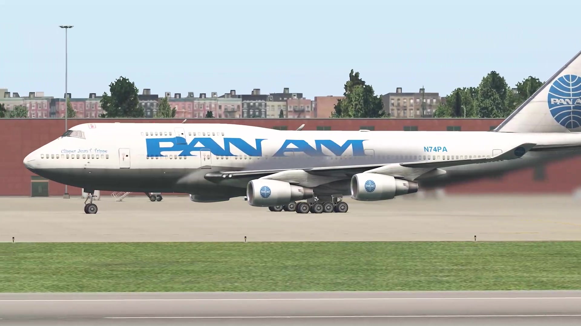 惊险两架波音747飞机在跑道差点相撞xplane11