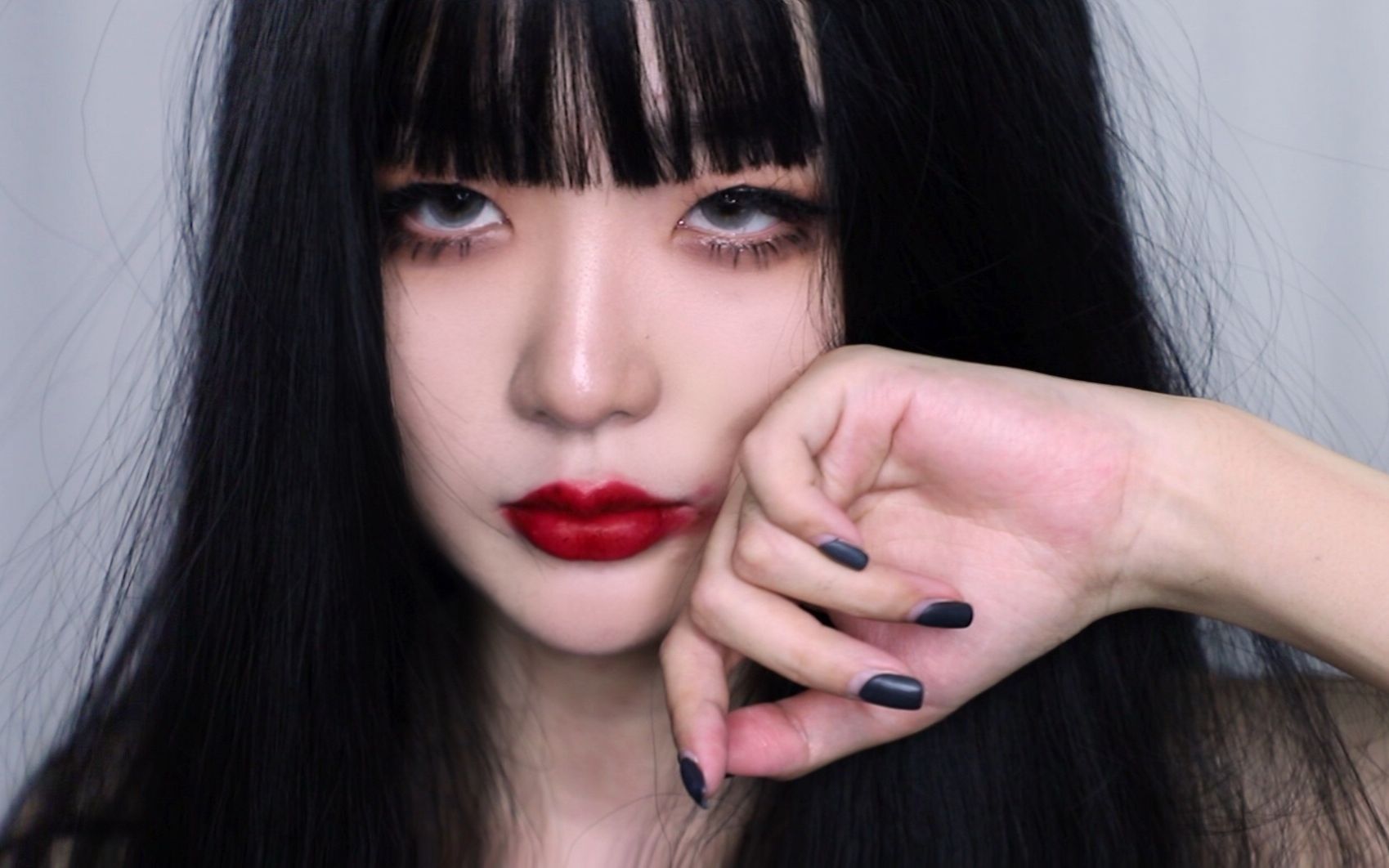 【uni】(g)i-dle minnie仿妆 丨丧系富江?_哔哩哔哩_bilibili