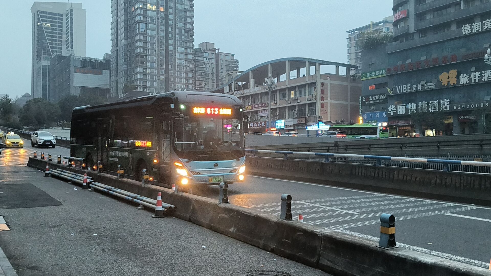 【pov】(走快速路,南岸区快速直达渝北区)重庆公交 613 响水路口---金