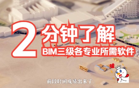 2分钟了解!BIM三级各专业所需软件汇总哔哩哔哩bilibili