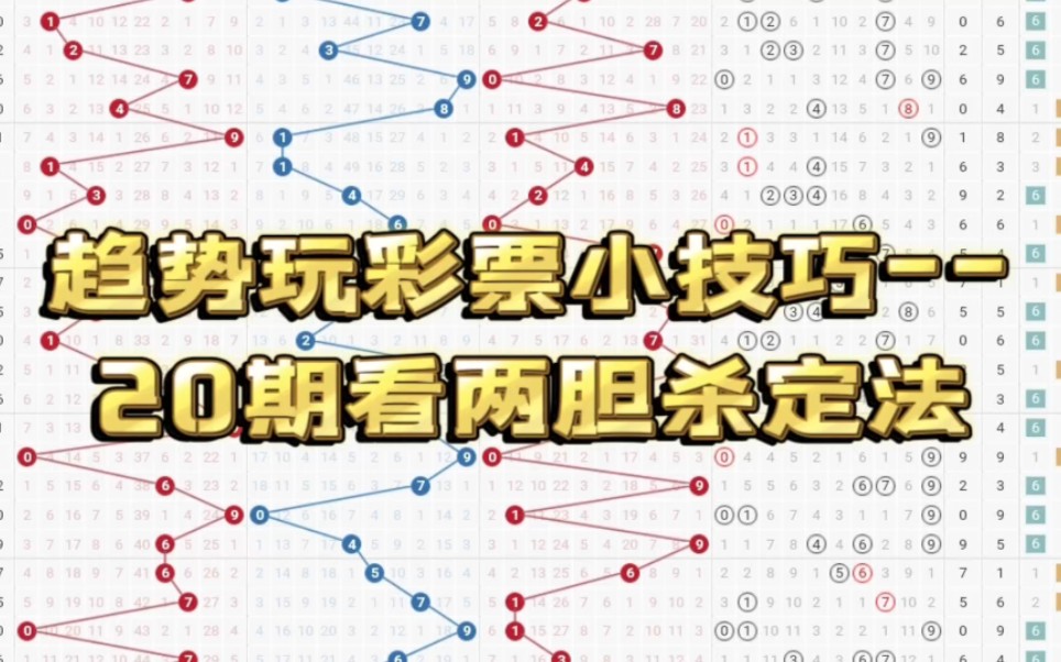 通用所有彩票,一点思路,一个小技巧,可深挖,可套用(20期两胆杀定)哔哩哔哩bilibili