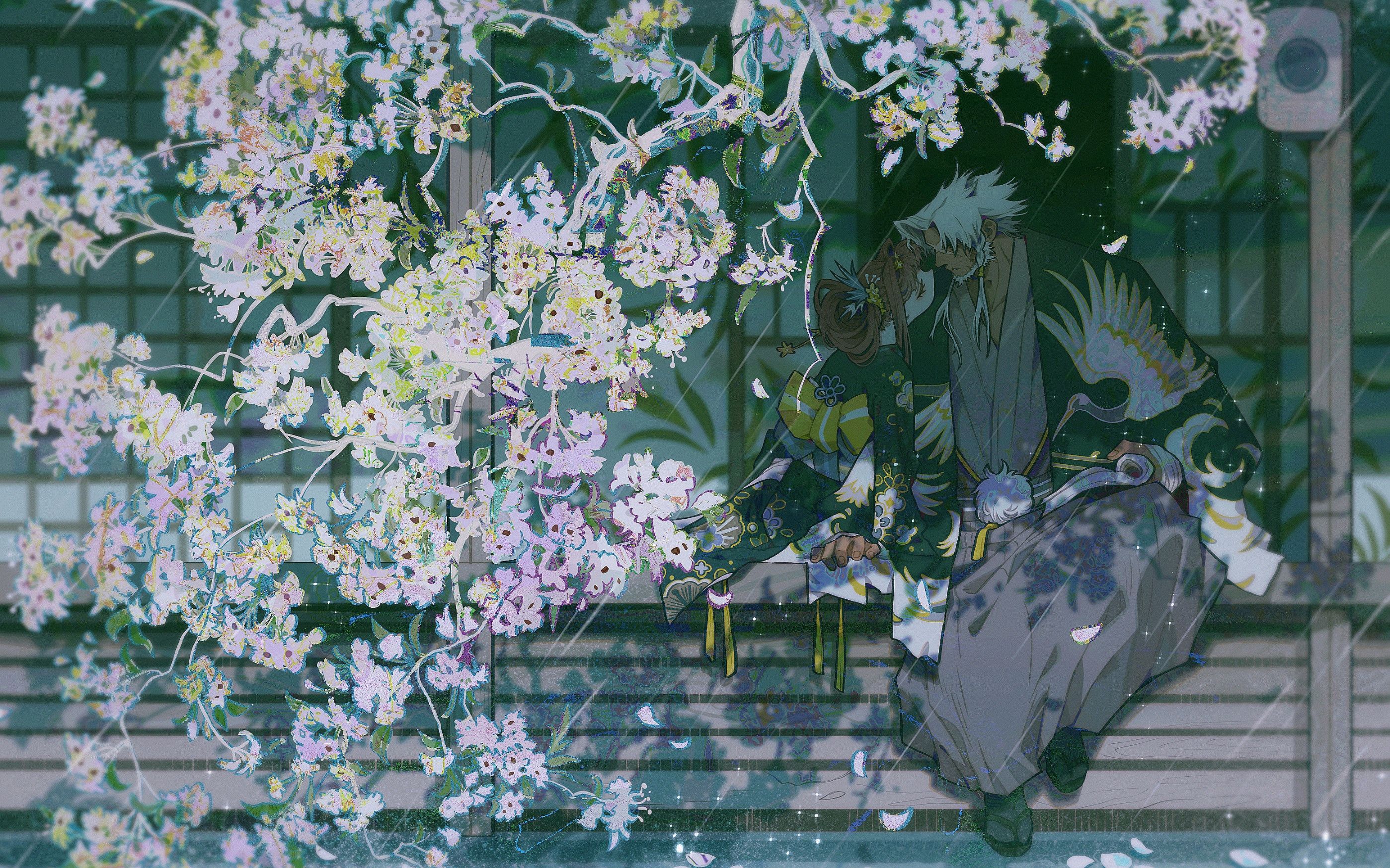 【旳/插画】《大雨》罗纳克x女指挥使-绘画过程