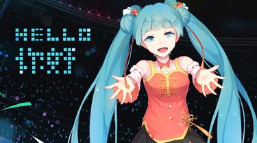 原创】初音未来V4C 中文版首发曲《你好》初音速特别版【初音ミク】_哔