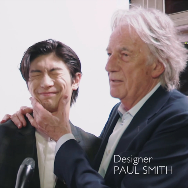 三浦春马】Haruma and Paul Smith are in the backstage of Paul Smith