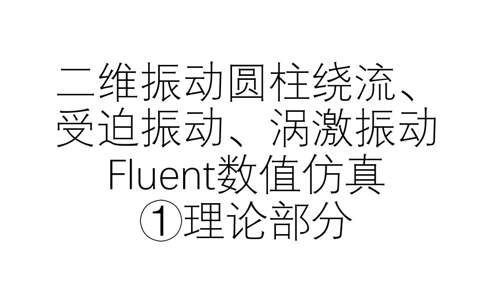 二维受迫振动、涡激振动Fluent仿真理论部分哔哩哔哩bilibili