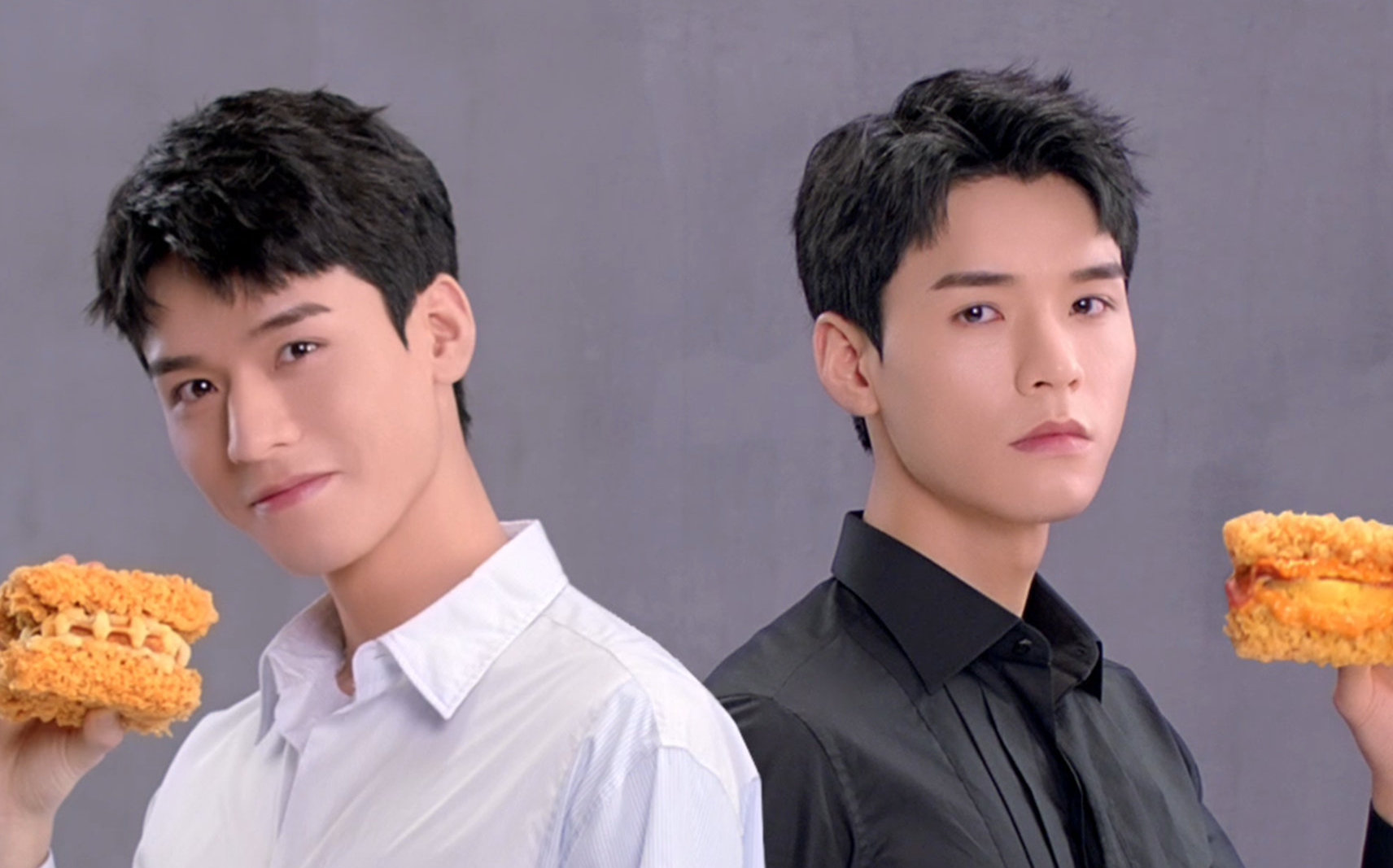 龚俊210419双面老龚和肯德基肉霸堡推广宣传广告