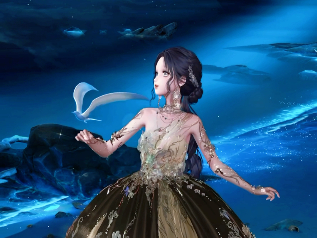 【闪耀暖暖】海边月夜蓝调时刻