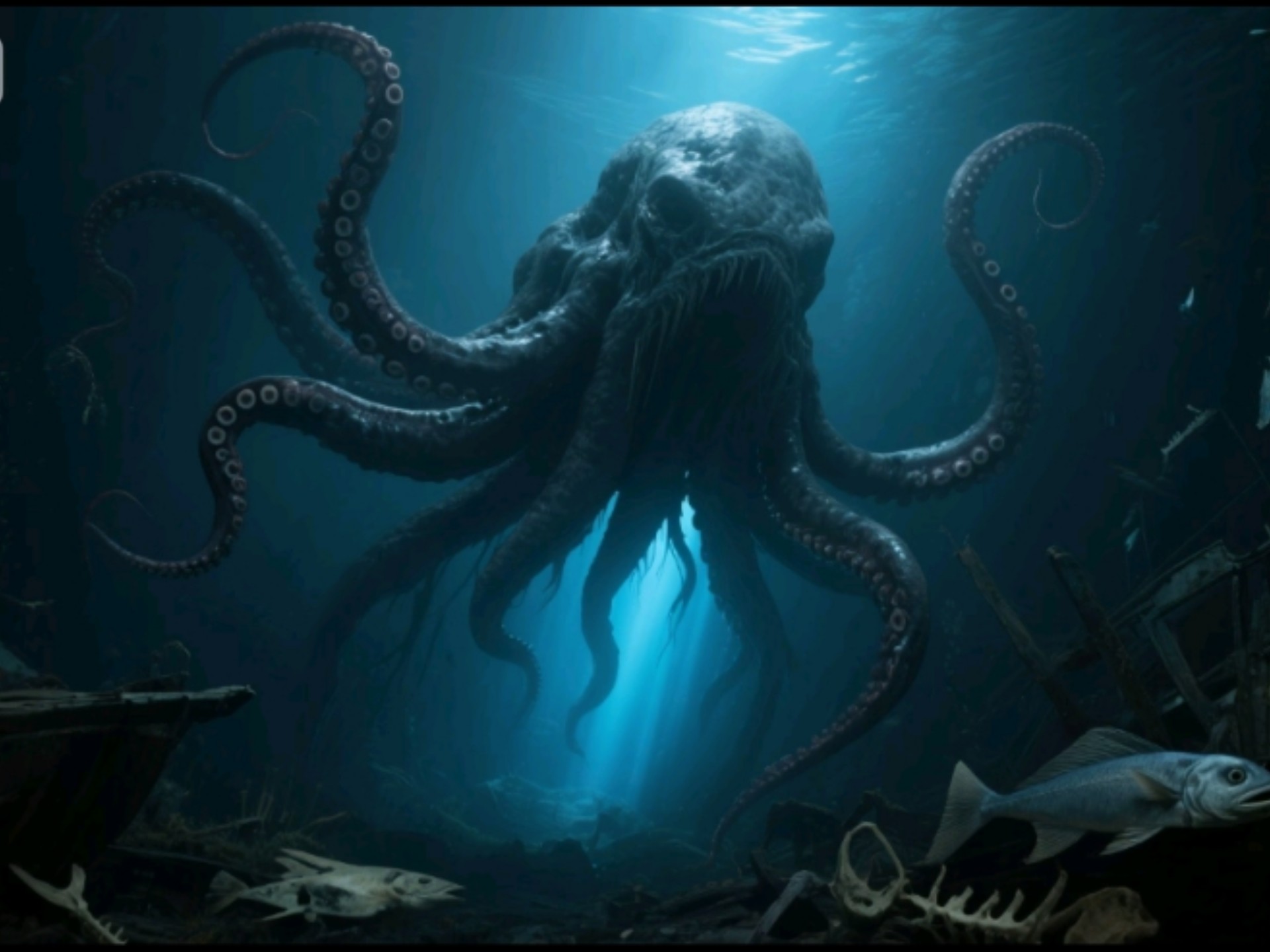 赶海抓海鲜意外发现深海怪物