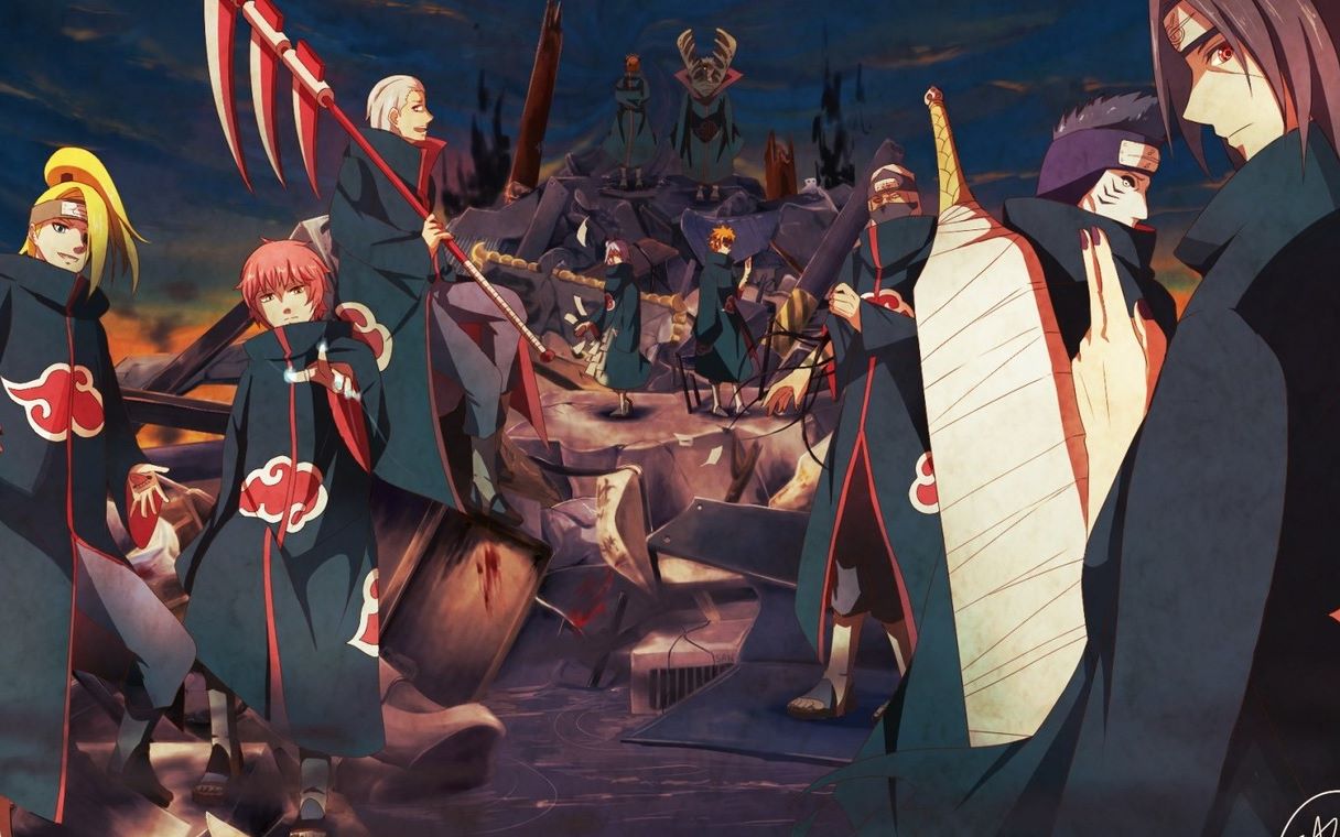 火影mad晓组织精彩战斗剪辑全程高燃