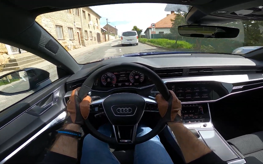 2023奥迪a7掀背版 55tfsi四轮驱动 第一视角试驾