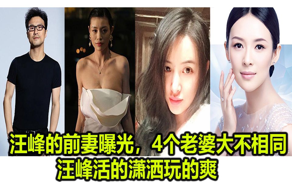 汪峰的前妻曝光,4个老婆大不相同,网友:还是汪峰活的潇洒!哔哩哔哩bilibili