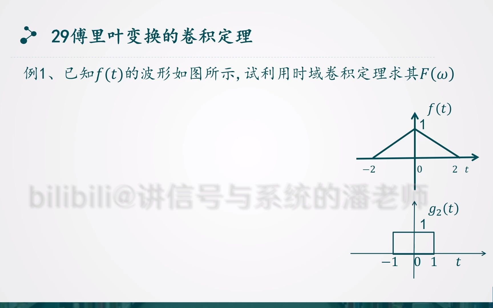 信号与系统简明教程(29傅里叶变换的卷积定理)哔哩哔哩bilibili