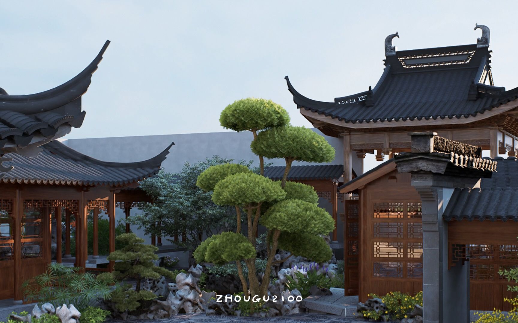 d5 古建园林方案渲染