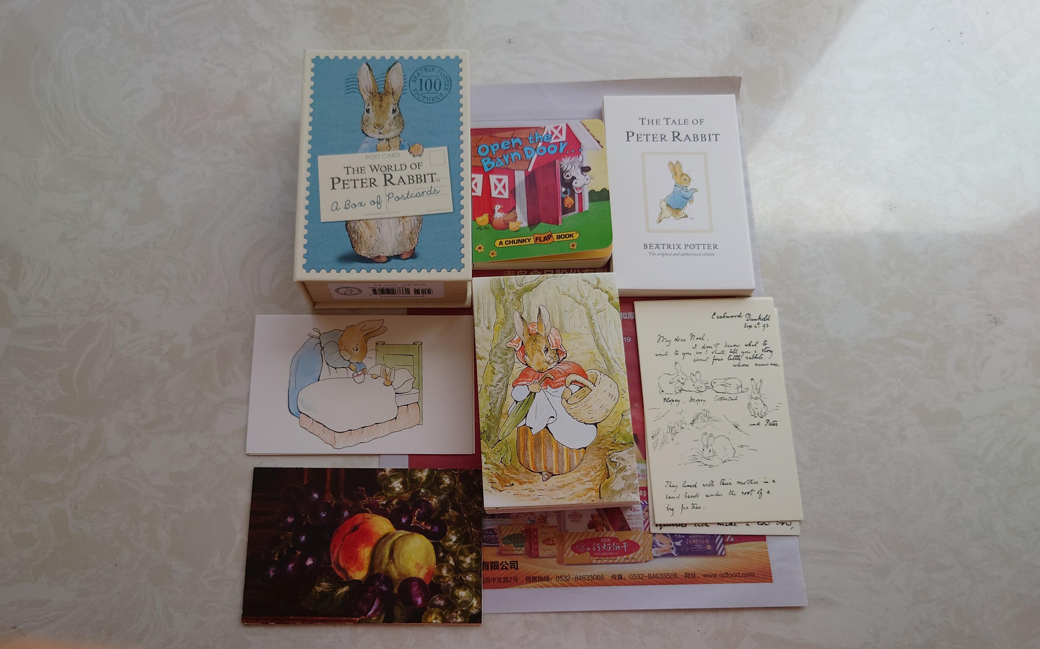 [图]【明信片收藏】彼得兔的世界100张明信片 The World of Peter Rabbit A Box of Postcards 卡片展示