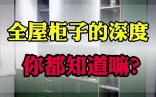 Download Video: 【装修避坑】全屋柜子的深度，你都知道吗？