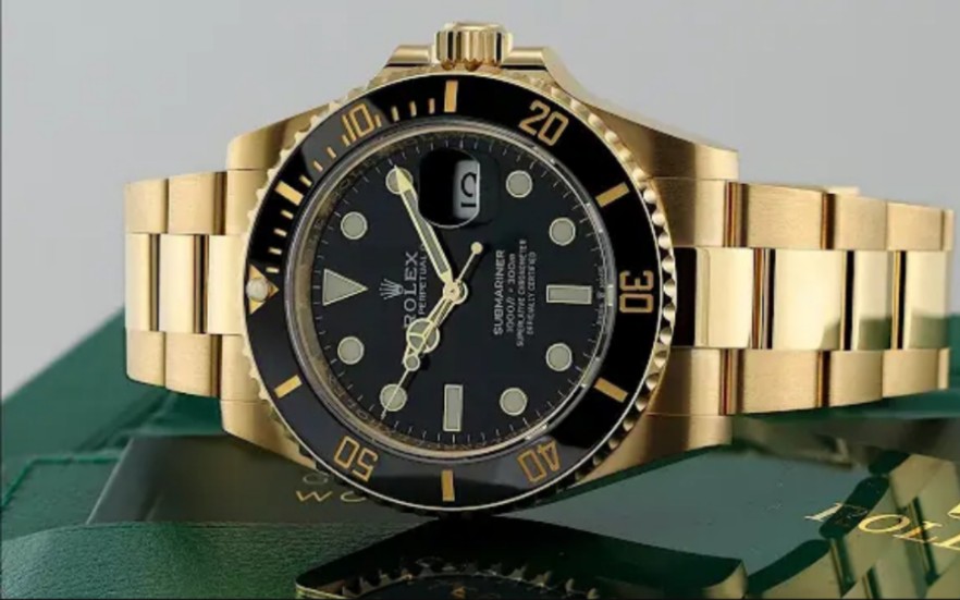 新生代年轻人会喜爱全金劳ⅠRolex Submariner Full Gold Date 41mm 126618LN哔哩哔哩bilibili