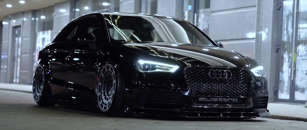 一台街道黑武士!奥迪a3