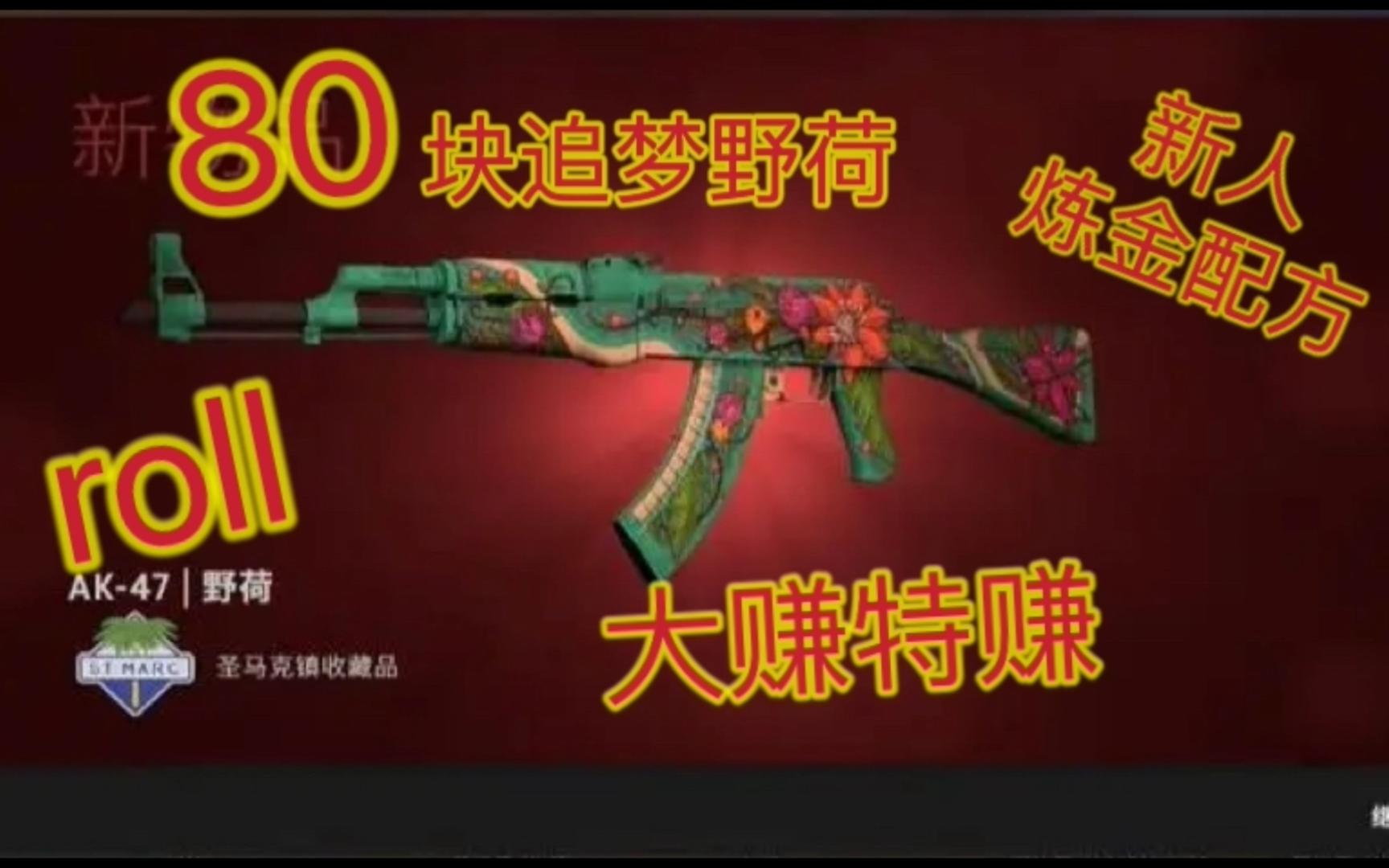 CSGO炼金!究极炼金配方!80块追梦野荷,1打9神仙炉!含roll哔哩哔哩bilibili