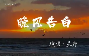 下载视频: 星野 － 晚风告白『我遇见很多人却只想和你慢慢周旋』（动态歌词/Lyrics Video/4k）