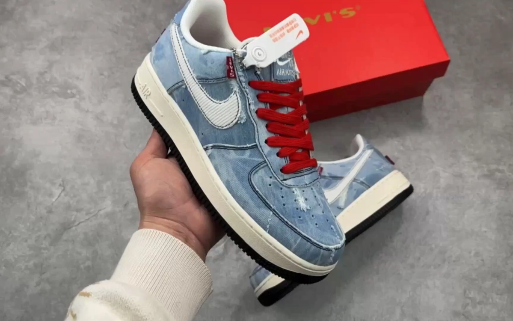 25]levis ×nike air force 1 low 李维斯联名 牛仔布空军一号低帮