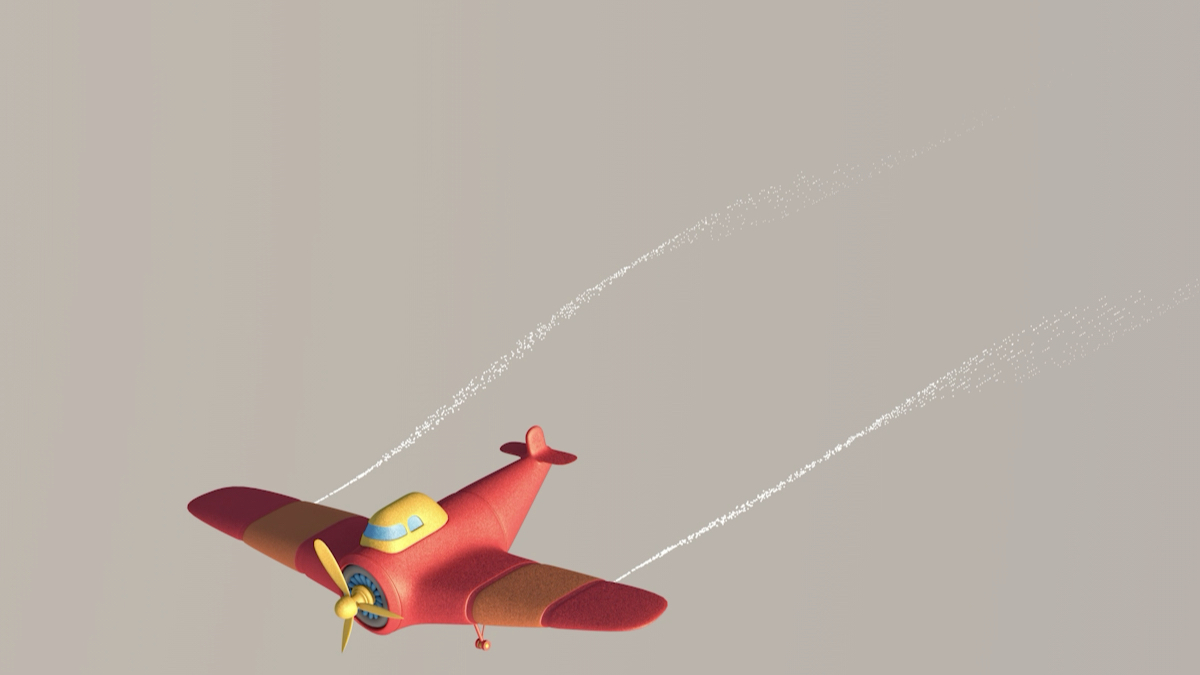 c4d飞机飞行动画