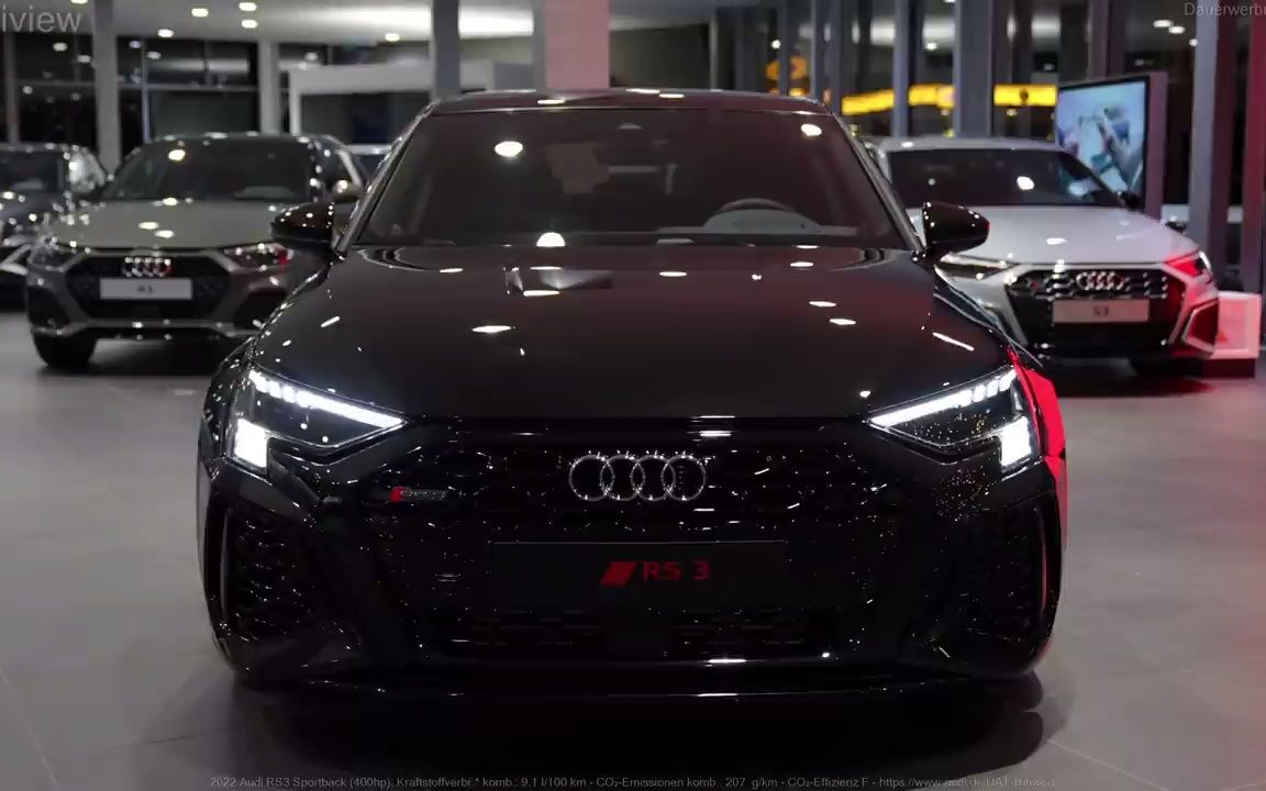 低调黑武士,帅到极致——400匹马力的奥迪rs3