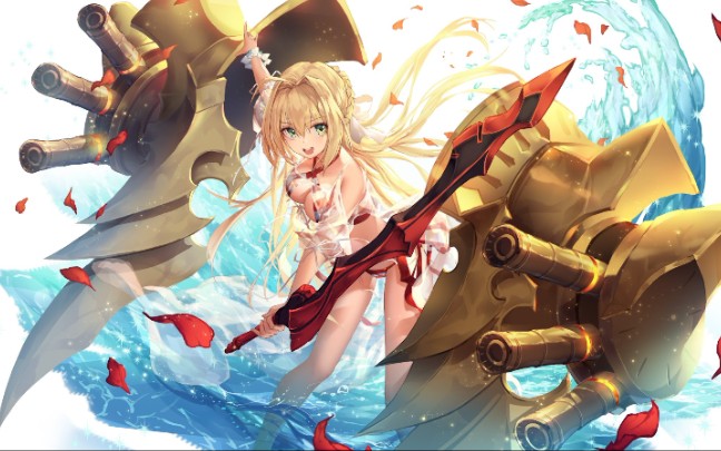 【fgo竞速】尼禄·克劳狄乌斯(caster)3t泳装四期小太郎高难_fgo