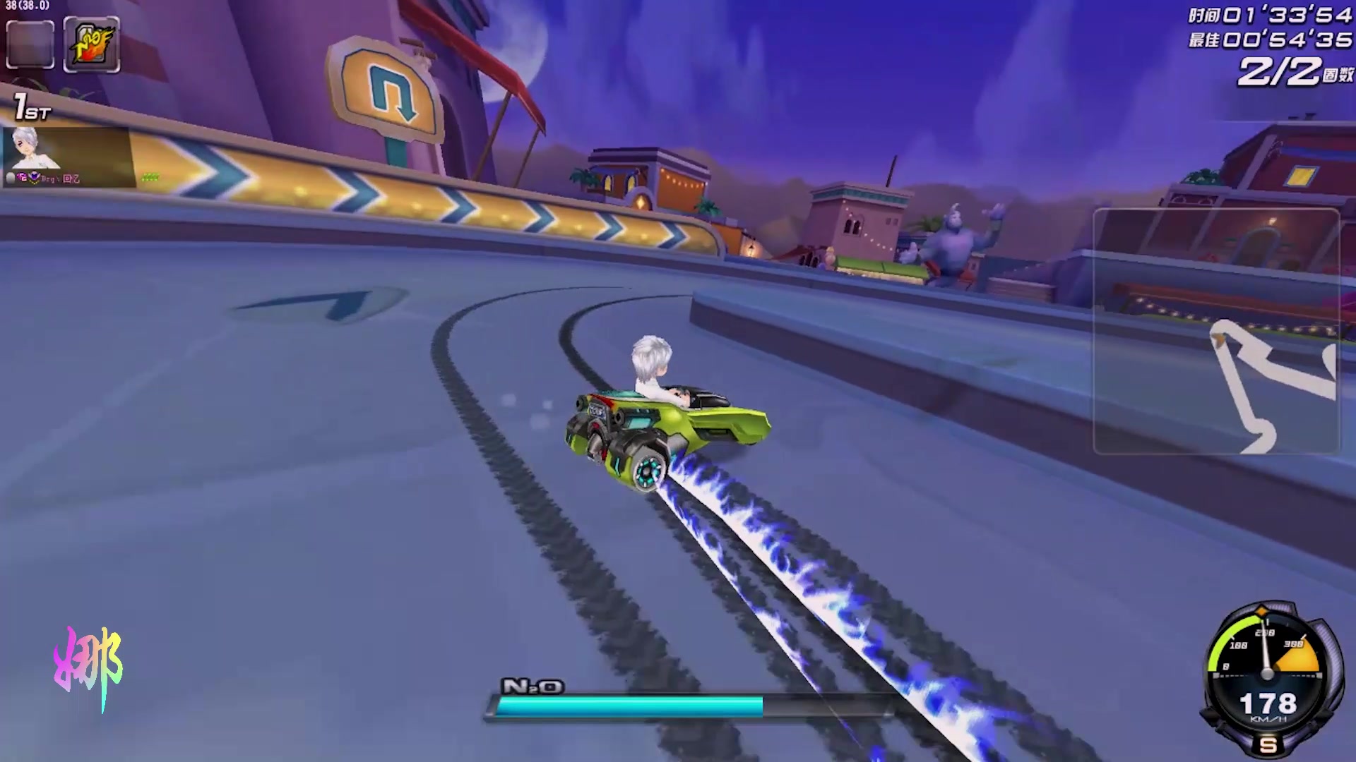 【qq飞车】圣骑士试跑阿拉丁,我敢说这个图百分之九十人不会跑!