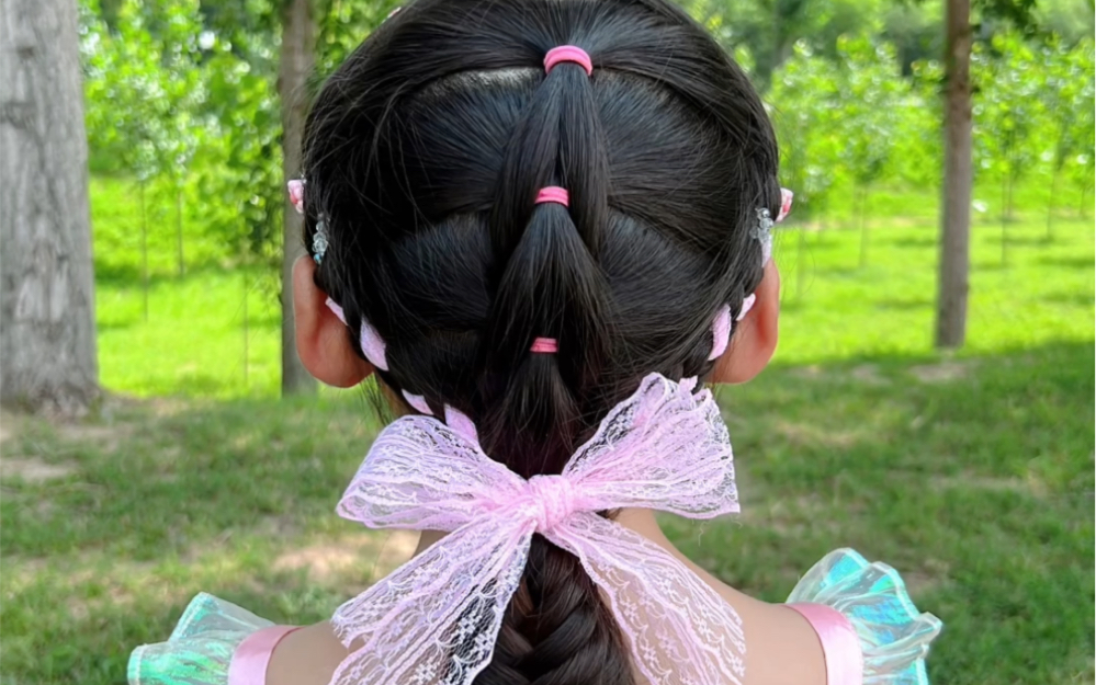 3岁女宝扎头发发型图片
