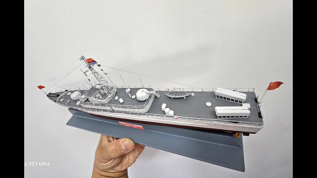 中国037ig型导弹护卫艇,手工自制船模型订做,非塑料板件