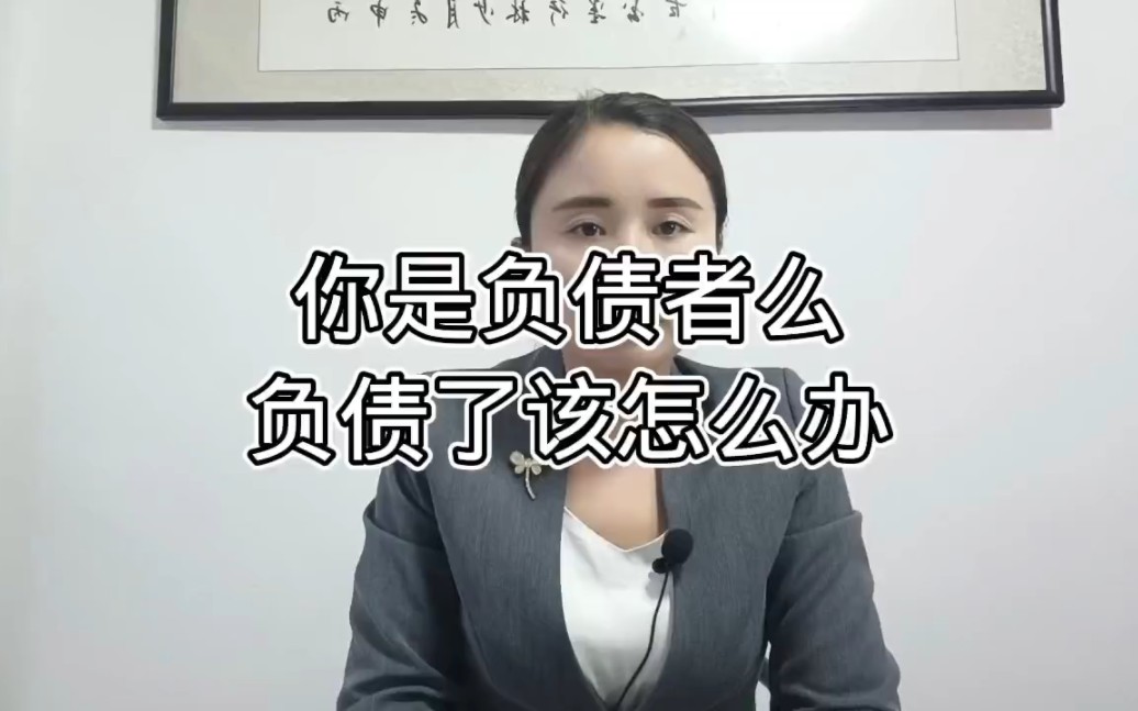 你是负债者吗?负债了该怎么办?#负债#信用卡#逾期哔哩哔哩bilibili