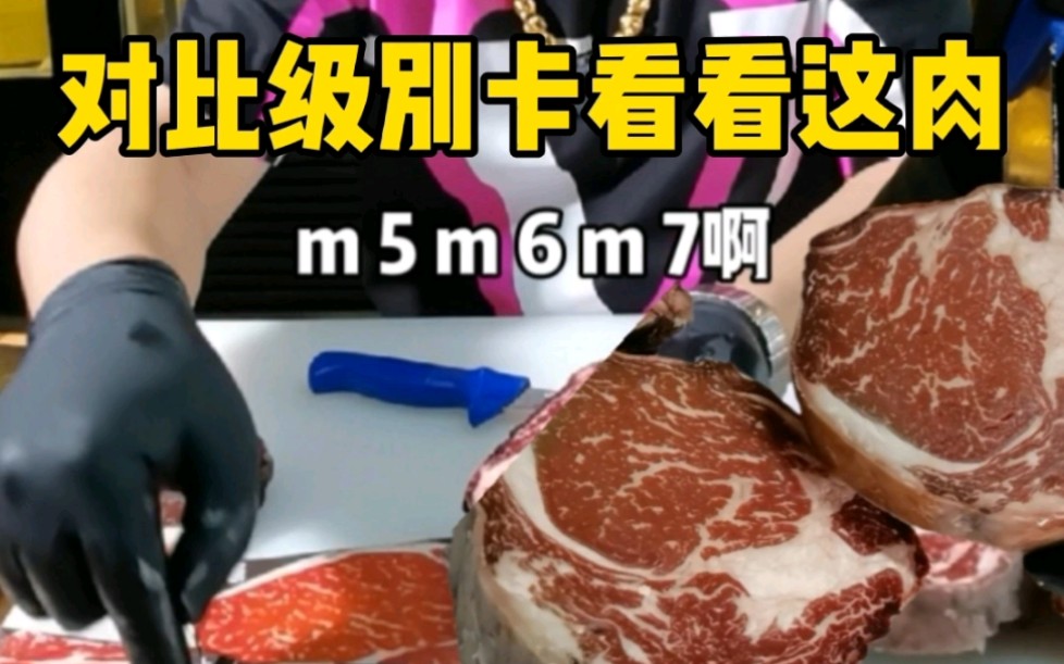 切肉对比图片,看看哪个花纹更接近哔哩哔哩bilibili