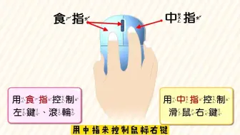 握鼠标的姿势和功能键