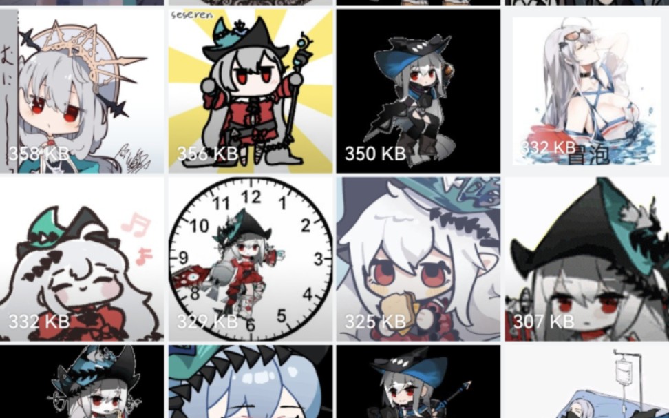 【明日方舟】你有多喜欢蒂蒂?一百五十份斯卡蒂表情包分享*^_^*