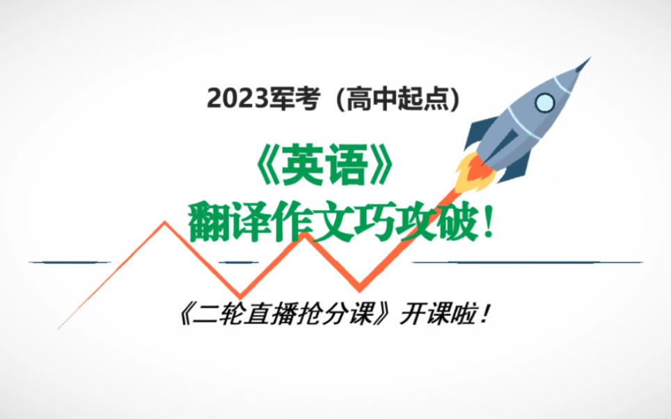 2023年军考《英语》三个月怎么提分?翻译和写作怎么提高?哔哩哔哩bilibili