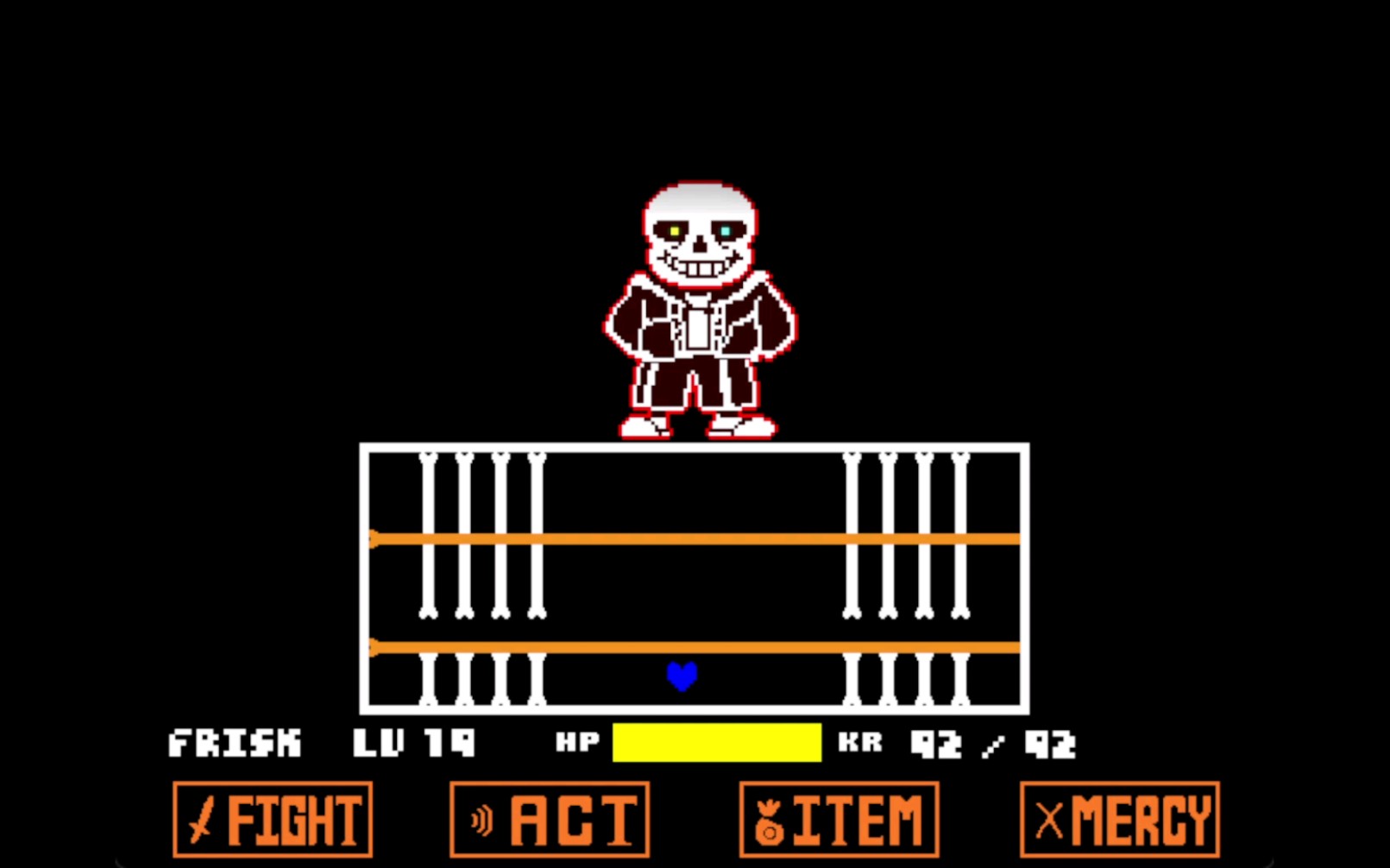 harry新版困难模式sans一命无药剩39血!