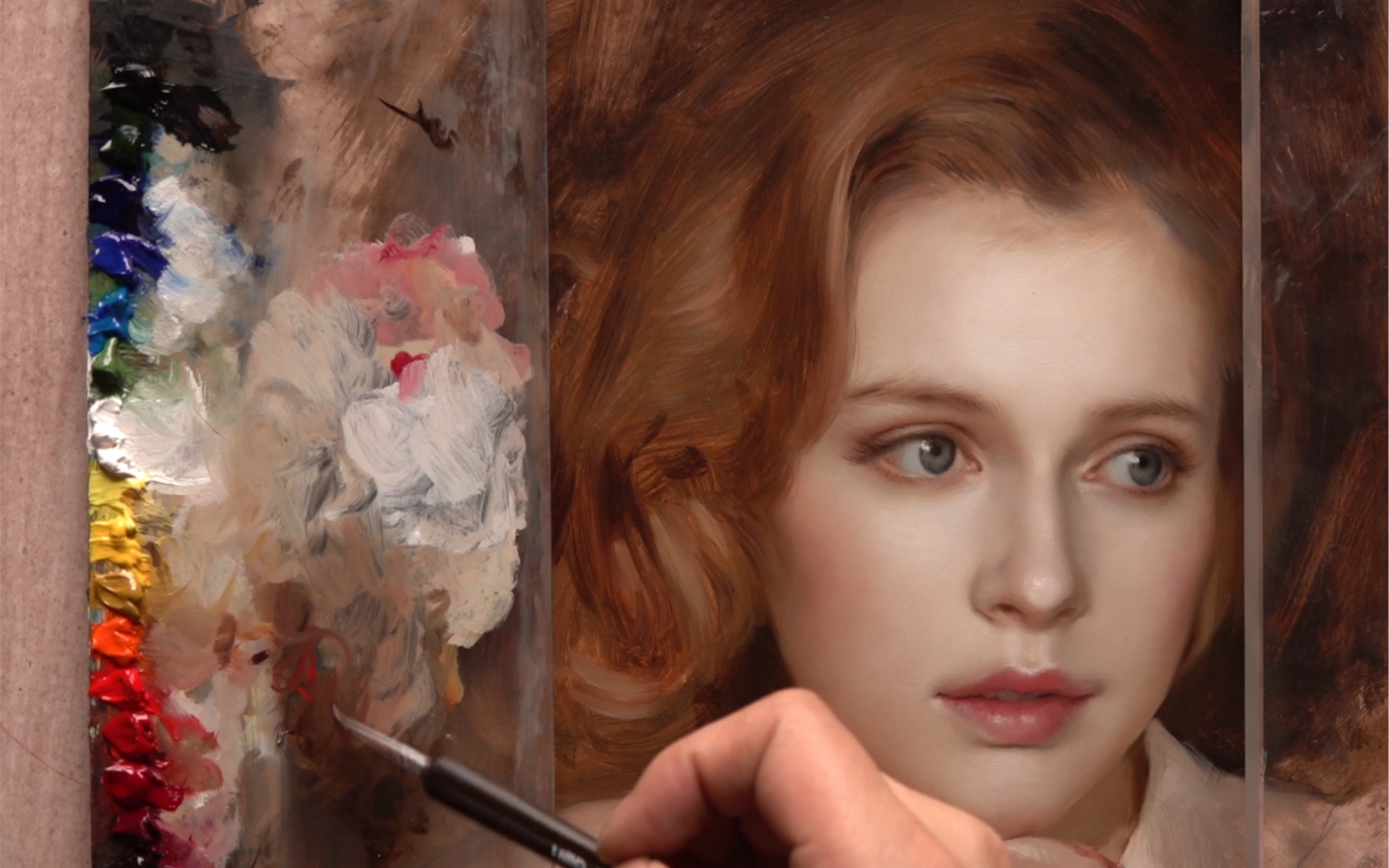 写实油画网课,人物肖像新作