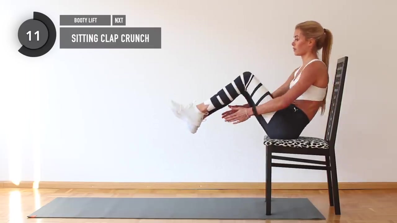 [图]【健身】15分钟椅子锻炼/15 MIN CHAIR WORKOUT - Extreme Full Body Training