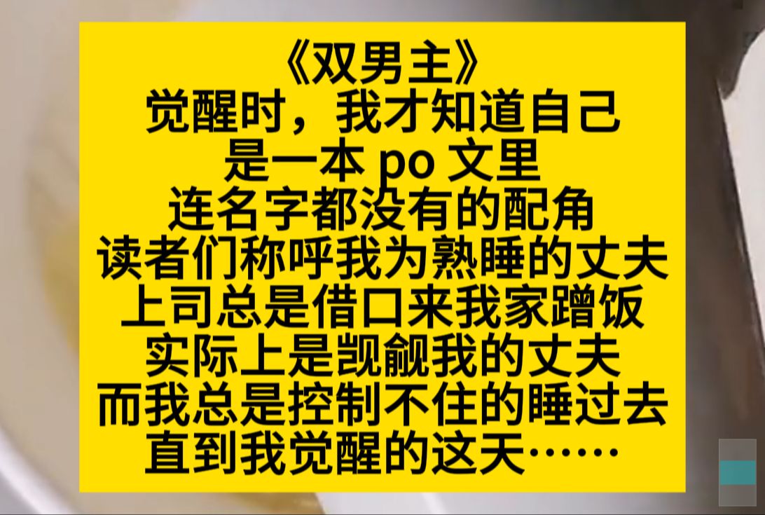 双男主 觉醒时我才知道自己是po文里连名字都没有的配角,大家称呼我是熟睡的丈夫……小说推荐哔哩哔哩bilibili