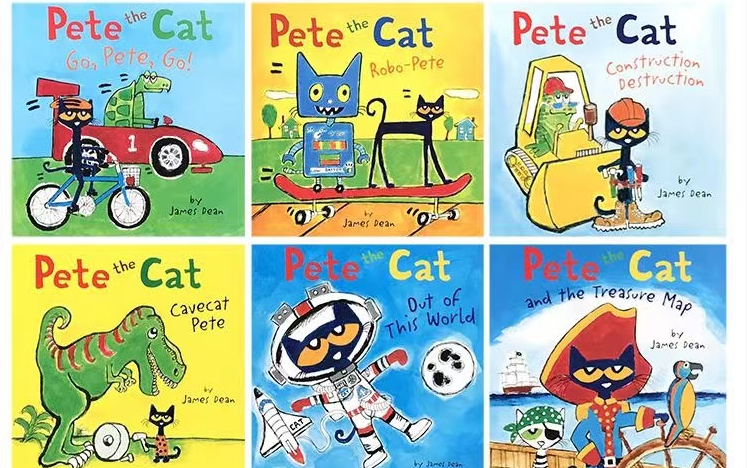 英文绘本动画【皮特猫 Pete the Cat】(绘本+音频+游戏拓展)哔哩哔哩bilibili