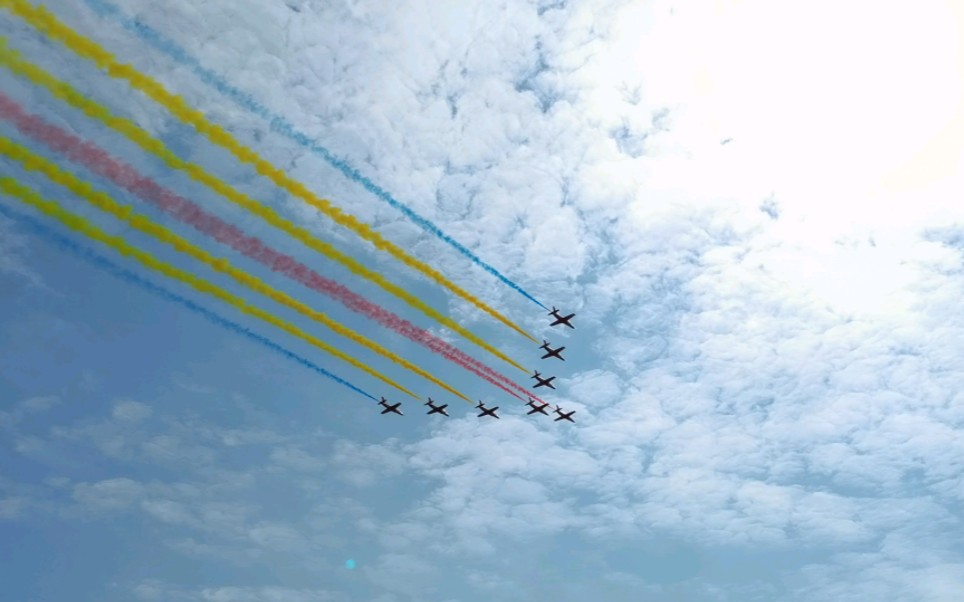 10.28中国空军航空大学红鹰飞行表演队 8机编队飞行表演