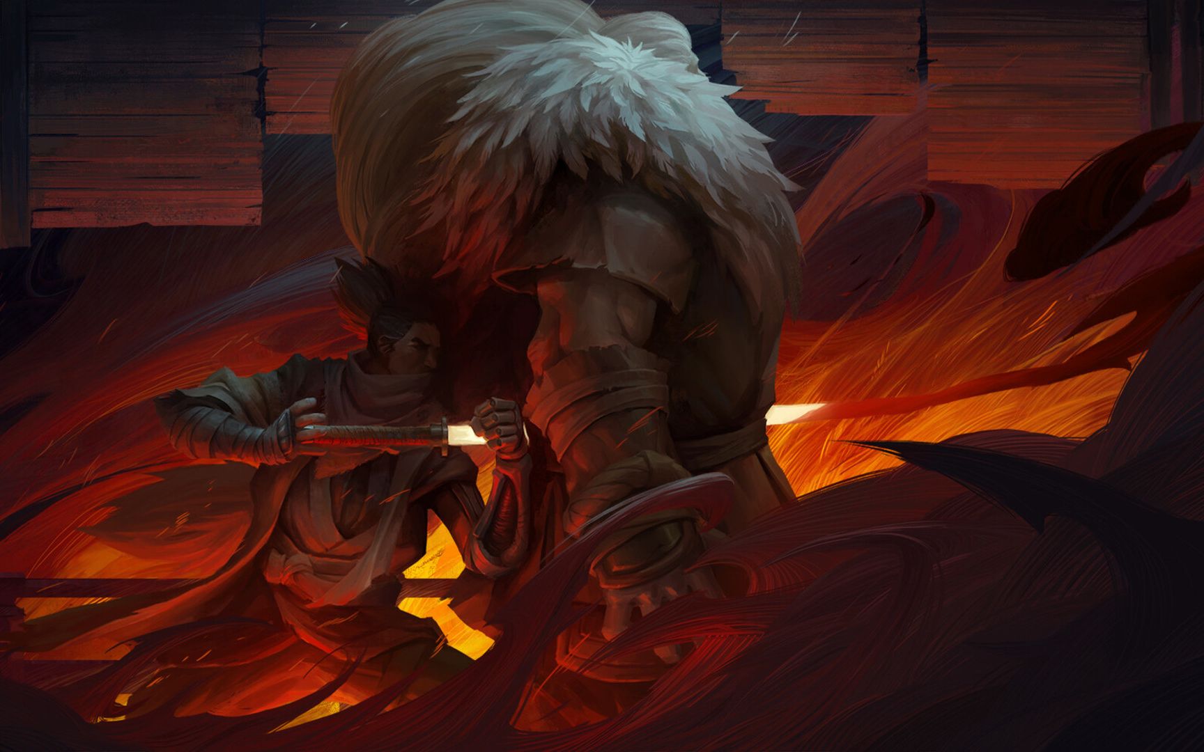 只狼 一周目 因手残被三年前的壮年义父精神折磨了十多分钟