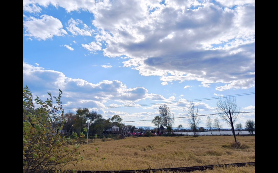 天气暖和的时候!