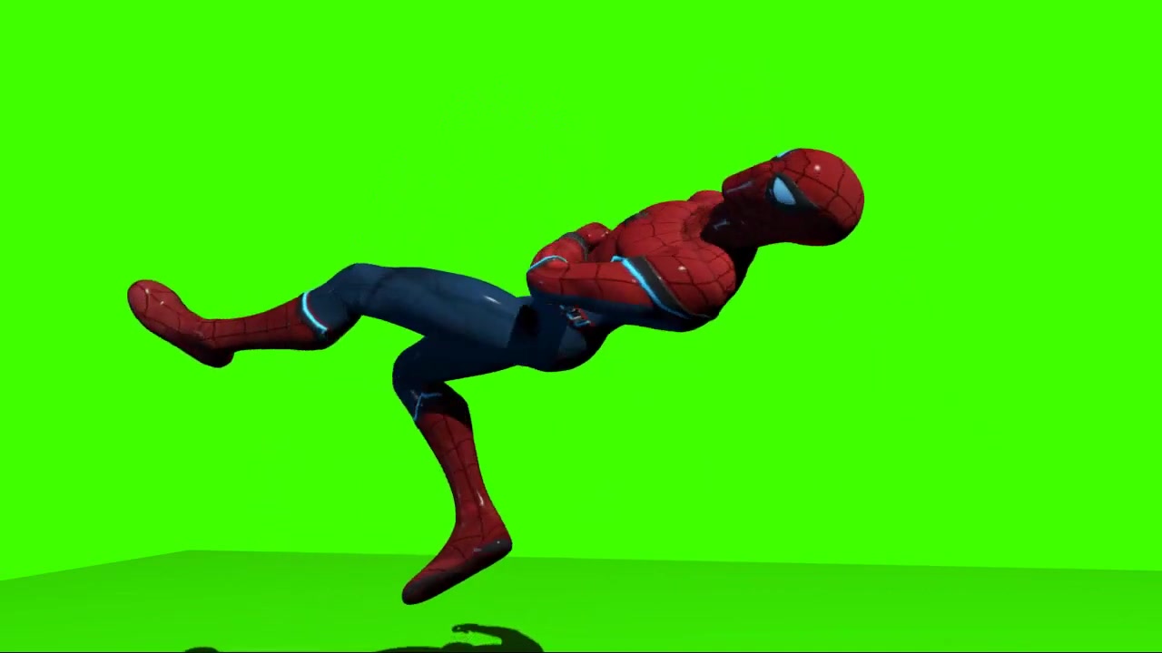 绿幕抠像蜘蛛侠视频素材