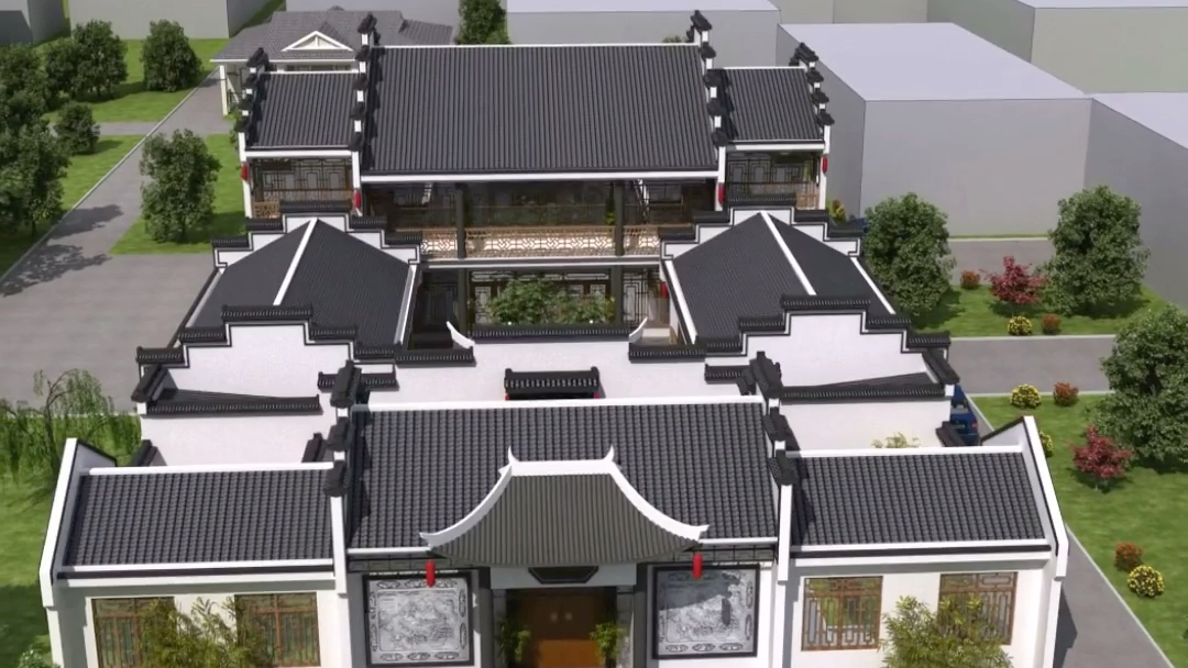 这就是徽派二进四合院大户人家宅