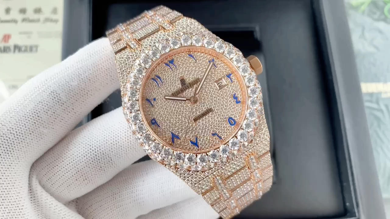 爱彼满钻机械手表女士腕表