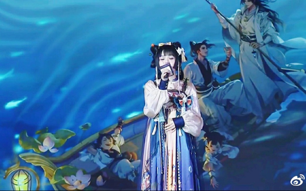 双笙马步谣小重山一梦江湖千日庆典现场20201017